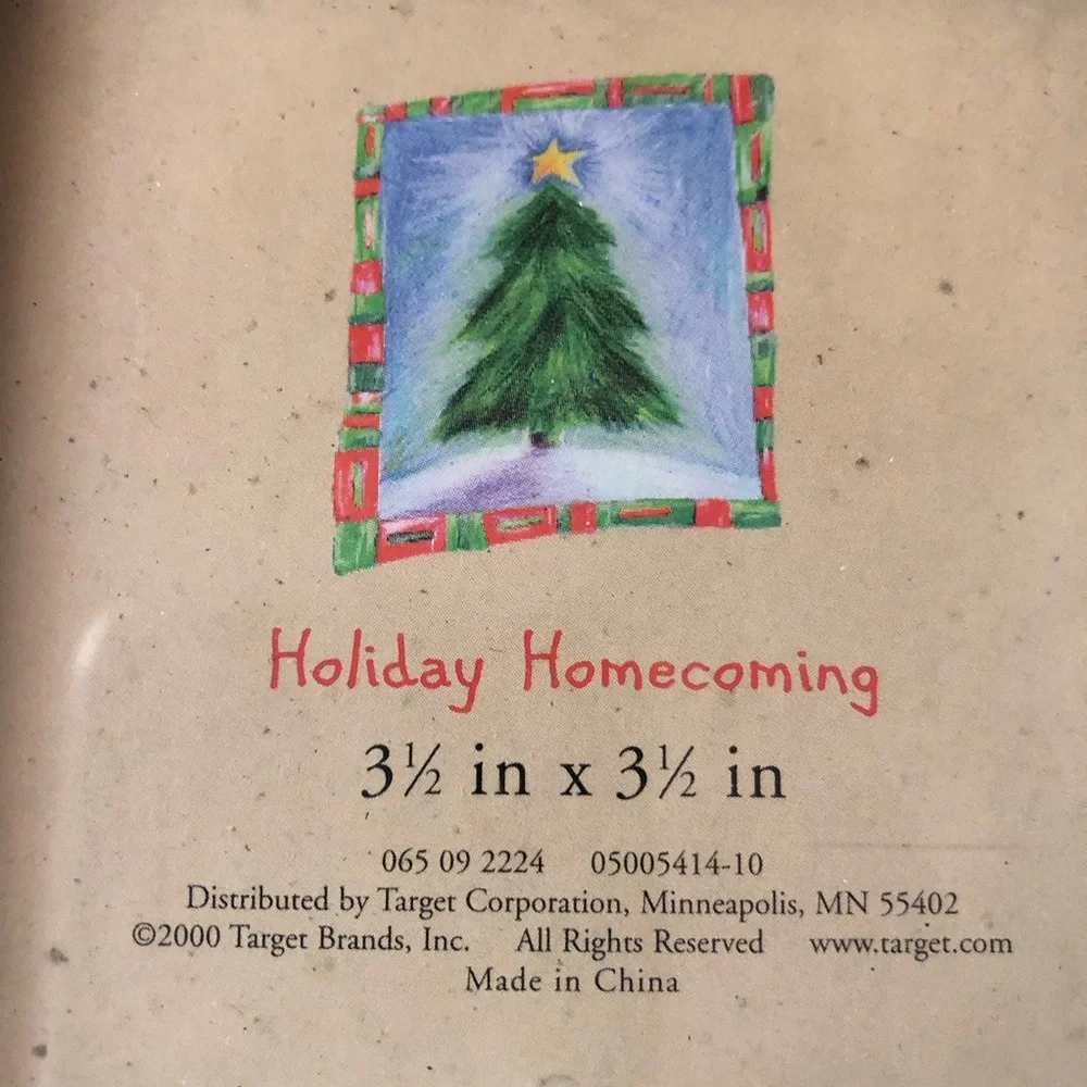 Holiday Homecoming picture frame snowflake blue wood square Winter Target